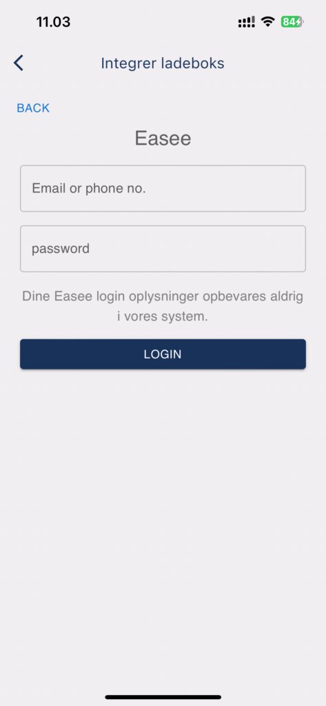 Login på operatør